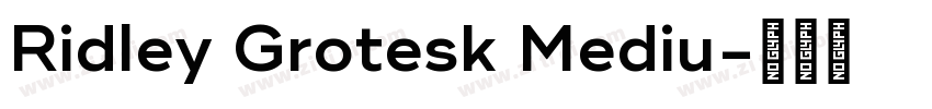 Ridley Grotesk Mediu字体转换